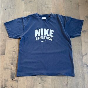 Vintage Nike Athletics Graphic Workout Shirt Silver Tag Y2K